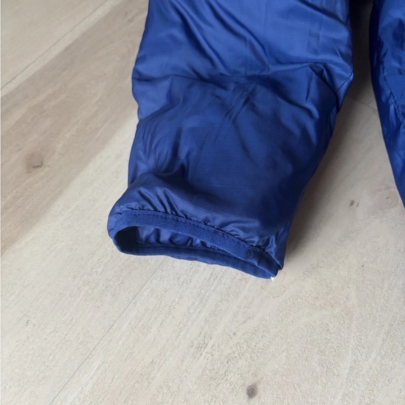 nike sportswear flight puffer mens medium royal blue green reversible coat - Picture 10 of 11